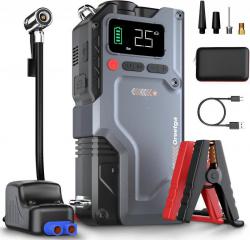 【Deals】Amazon  9000A Jump Starter with Air Compressor, Portable Car Battery Jump Starter Battery Pack, 12V Car Jump Box Car Battery Jumper Starter 150PSI Car Tire Inflator (Up to 8.0 Gas/7.5L Diesel)